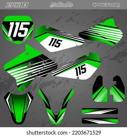 Automotive sticker kits design template