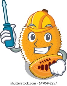 Automotive sweet gac fruit in mascot bowl