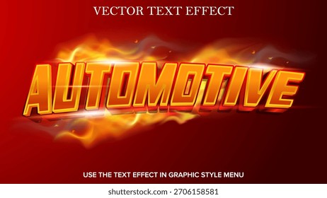efeito de texto automotivo estilo moderno editável