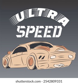 Automotive Theme T-shirt Graphics Vector