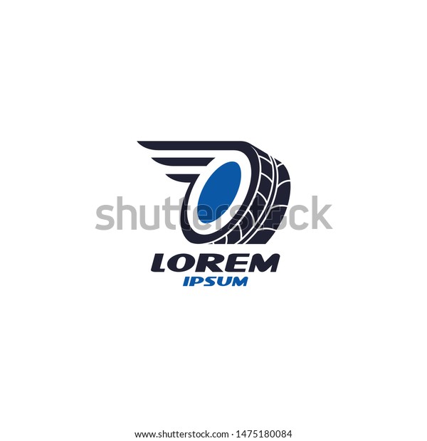 Automotive Tire With Wing\
Logo