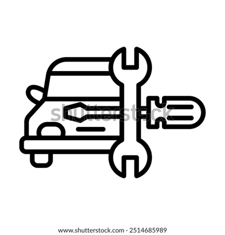 Automotive Tools icon line vector illustration