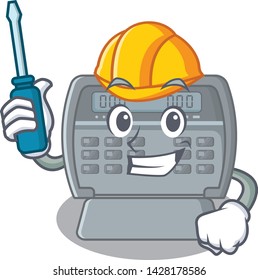 Automotive toy security alarm on the cartoon