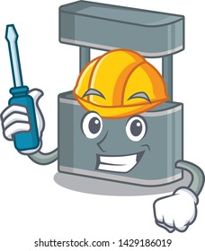 Automotive toy trade stand on a mascot