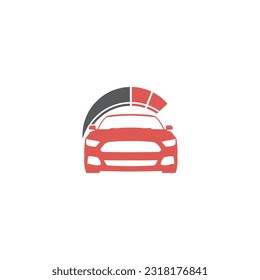 Automotive vector logo visual. This logo use car and sparepart icon. Suitable for transportation purpose.