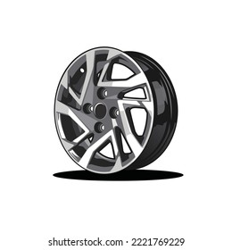 imagen vectorial Velg automotriz preparada para el negocio del logotipo