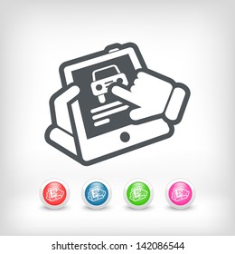 Automotive web icon