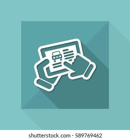 Automotive website on tablet