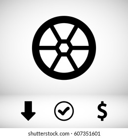 automotive wheel icon