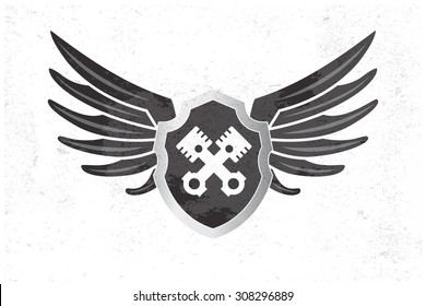 Automotive Wing  Logo. Vector illustration