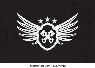 Automotive Wing  Logo. Vector illustration