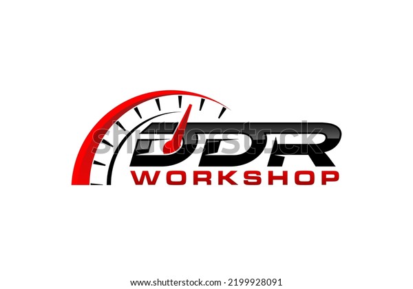 Automotive workshop logo design speedo\
meter speed icon symbol\
transportation