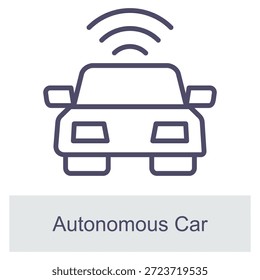 Elemento de coche autónomo para el diseño gráfico