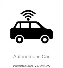 Autonome Auto-Icon-Konzept