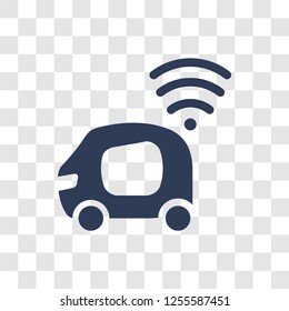 Autonomous car icon. Trendy Autonomous car logo concept on transparent background from Artificial Intelligence collection