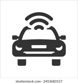 Autonomes Auto-Symbol, Vektorgrafik-Grafiken