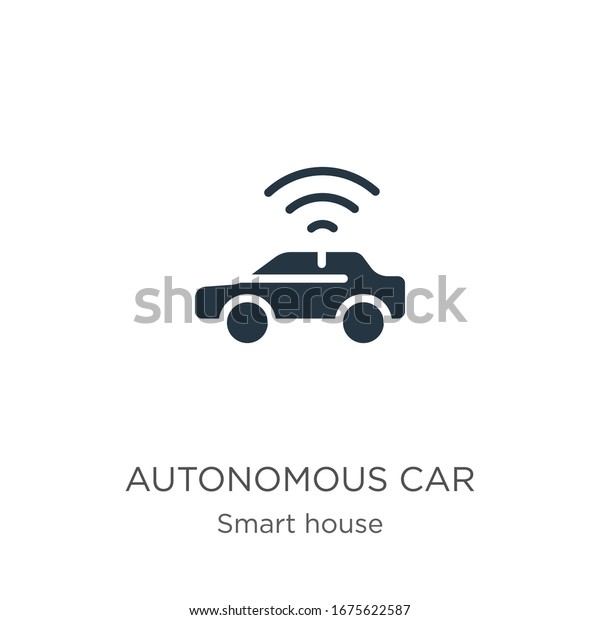 Autonomous car icon vector. Trendy flat autonomous\
car icon from smart house collection isolated on white background.\
Vector illustration can be used for web and mobile graphic design,\
logo, eps10