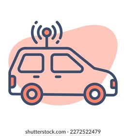 Autonome Vektorgrafik im modernen und trendigen Stil