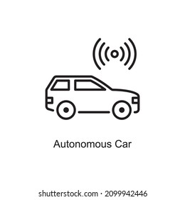 Autonome Vektorgrafik Symbol Design Illustration. Internet der Dinge Symbol auf weißem Hintergrund EPS10-Datei
