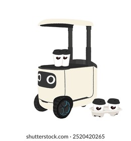 Robot autónomo de entrega de café: un robot autónomo que entrega café
