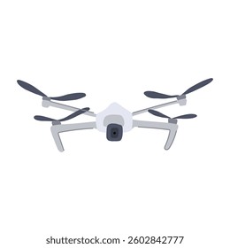 autonomous delivery drone cartoon. fast efficient, urban transportation, logistics aerial autonomous delivery drone sign. isolated symbol vector illustration