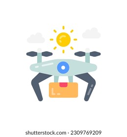 Autonomous Drone icon in vector. Illustration