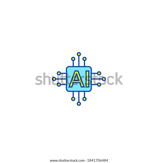 Autonomous icon. Internet of things icon. Simple,\
flat, outline,\
color.