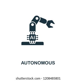 Autonomous icon. Premium style design from artificial intelligence collection. UX and UI. Pixel perfect autonomous icon. For web design, apps, software, printing usage.