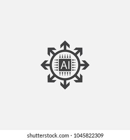 Autonomous icon. Simple element illustration. Autonomous symbol design from Artificial Intelligence collection. Can be used in web and mobile.