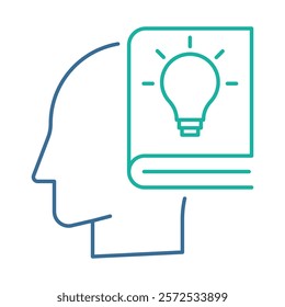 Autonomous Learning – Brain with Lightbulb Representing AI-Driven Self-Improvement
