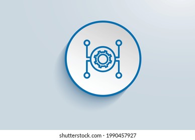 Autonomous Operations icon vector design