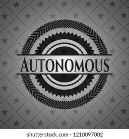 Autonomous realistic dark emblem