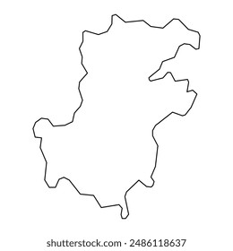 Autonomous Region of Principe map, administrative division of Sao Tome and Principe. Vector illustration.