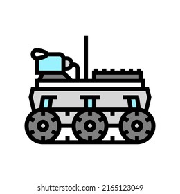 vector de icono de color de robot autónomo. signo robot autónomo. ilustración de símbolo aislado