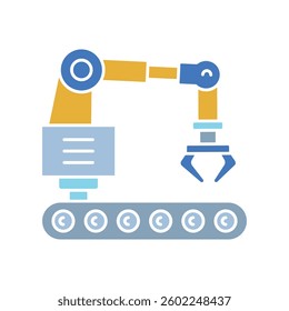 Autonomous systems color flat icon. Isolated element. Editable stroke.