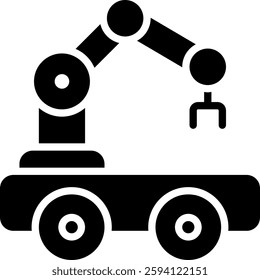 Autonomous Systems Icon for Self-Operating Technology. Glyph icon
