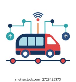 Vehículo autónomo que se mueve a través del entorno urbano conectado utilizando datos en tiempo real