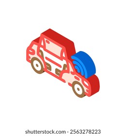 autonomous vehicles industry 5 isometric icon vector. autonomous vehicles industry 5 sign. isolated symbol illustration