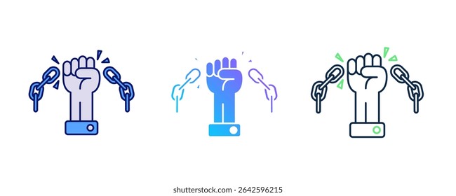 Ícone de Aumento de Autonomia representado pelo ícone de Aumento de Autonomia no estilo Azul, Dualino e Dualtone.