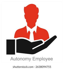 Autonomy Employee vector icon concept design
