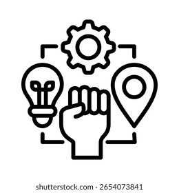 Elemento De Ícone De Autonomia Para Design