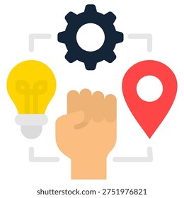 Autonomy Icon Element For Design