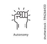 Autonomy Vector Line Icon 