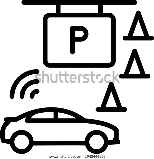 painting car park clipart black and white