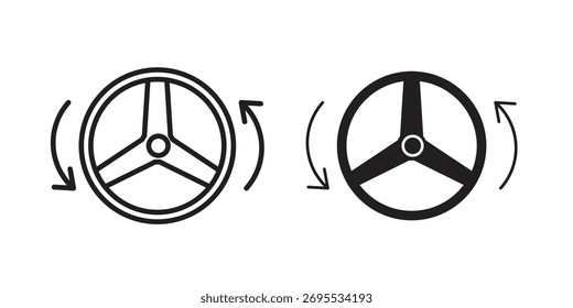 Autopilot icon illustrations collection. editable stroke outline and flat style