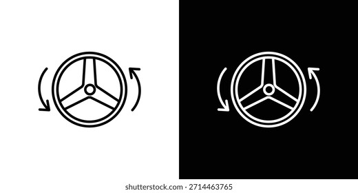 Autopilot icon outline. Vector isolated pictogram for web