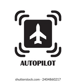 Autopilot-Symbol, Vektorgrafik-Design