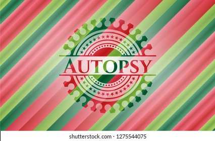 Autopsy christmas badge background.