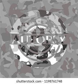 Autopsy grey camouflaged emblem