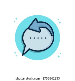 Autoresponder Messege Vector Icon. Chatbot Symbol Illustration Conceptual